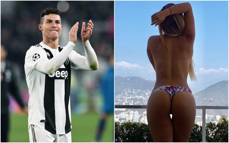 Ronaldo versiert halfnaakt model: “Mag ik in je billen bijten als ik scoor?”