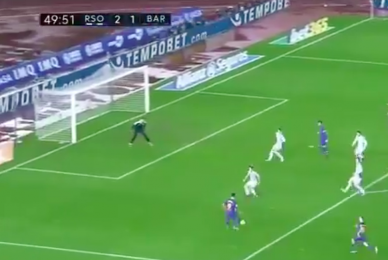 Luis Suarez maakt geniaal doelpunt voor Barcelona (Video)