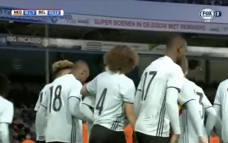 Oulare brengt België (U21) op voorsprong tegen Nederland (Video)