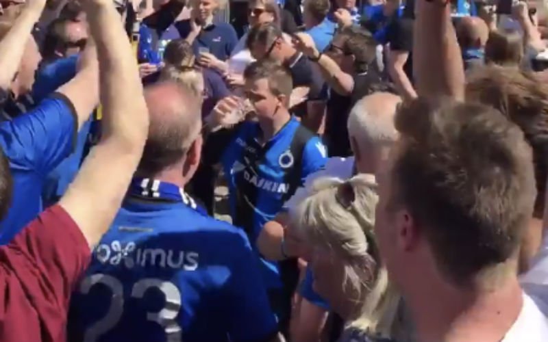 Club-fans zetten 'titelfeest' ruim voor start tegen Anderlecht in (Video)