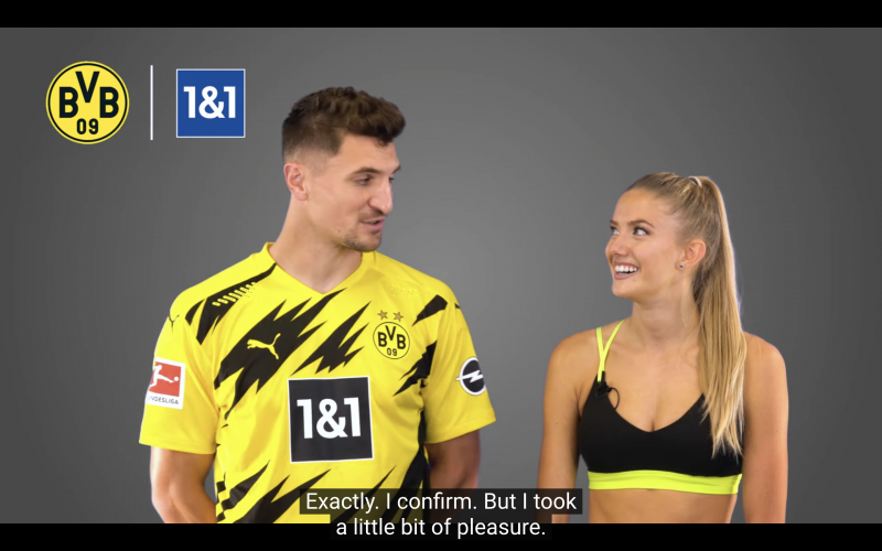Thomas Meunier laat zich verleiden door sexy fitness coach van Dortmund