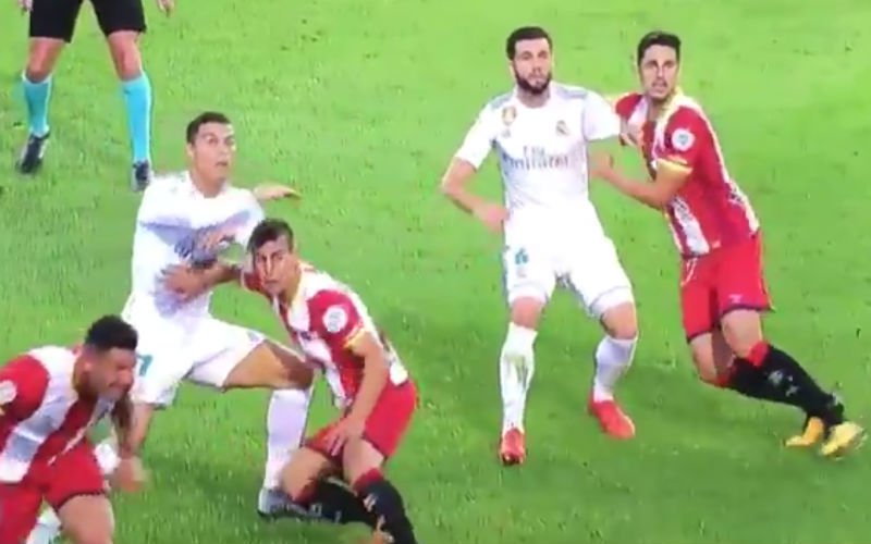 Wordt Ronaldo opnieuw enkele speeldagen geschorst na deze smerige actie? (video)