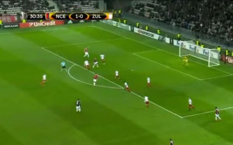 Nice speelt Zulte Waregem helemaal tureluurs en Balotelli geeft het nekschot (video)