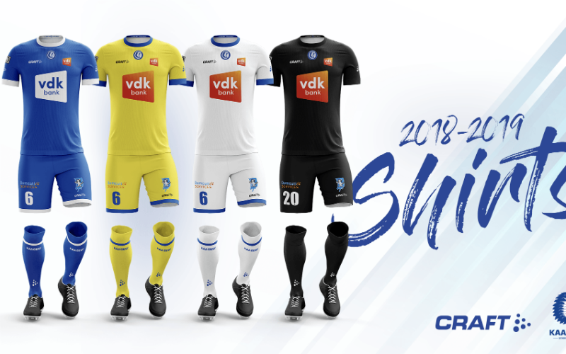 AA Gent stelt nieuwe shirts voor volgend seizoen voor