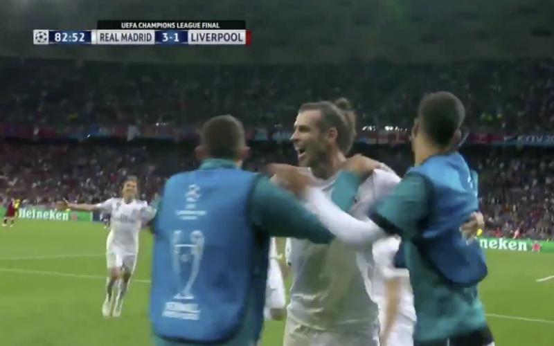 Iederéén heeft het over wat Bale hier deed ná CL-finale (Video)