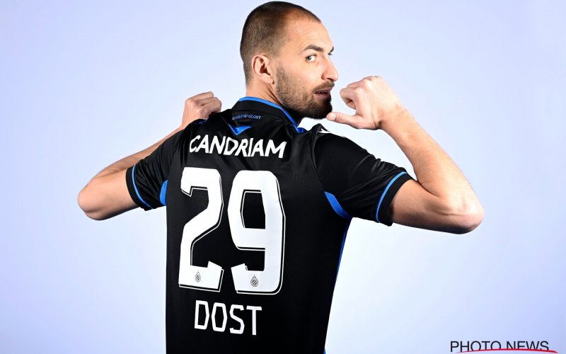 Bas Dost schrikt zich meteen rot bij Club Brugge: 