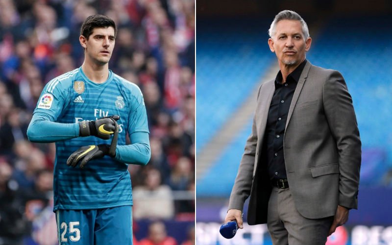 Gary Lineker lacht Thibaut Courtois vierkant uit na afgang Real Madrid
