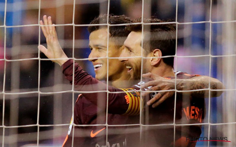 Messi schiet Barcelona met hattrick naar nieuwe landstitel
