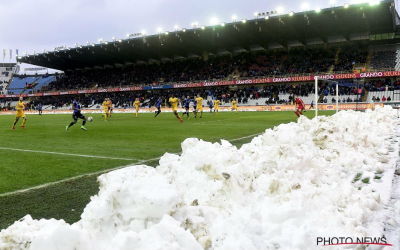 AFGELASTINGEN: Sneeuwval eist zijn tol, ook bij Club Brugge en Anderlecht
