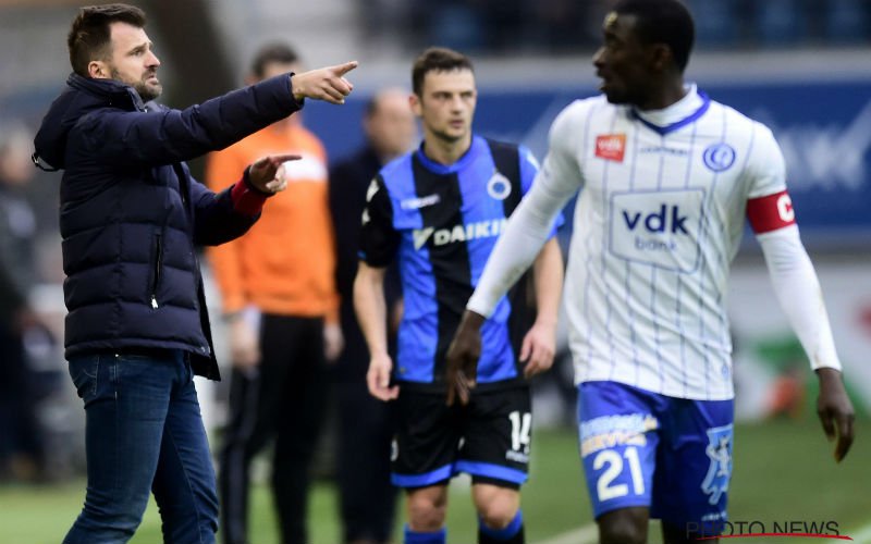 Fans Club Brugge kijken met open mond naar Leko: 