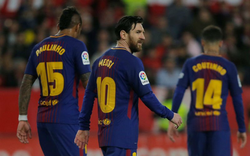 Invaller Messi kan eerste competitienederlaag Barça nog net afwenden