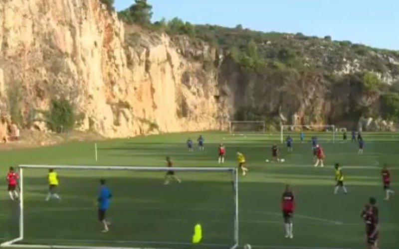 Tielemans schrikt zich rot op training Monaco (Video)
