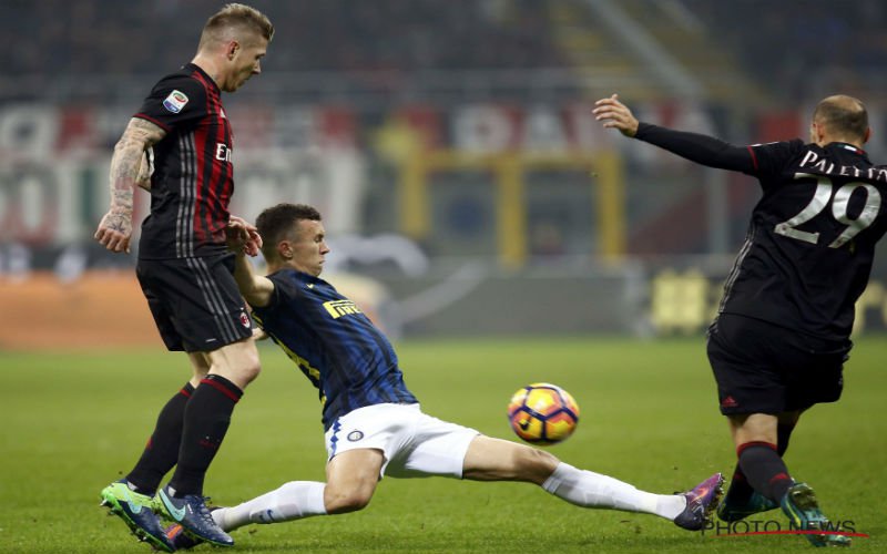Perisic verpest het feestje van AC Milan in zinderende derby