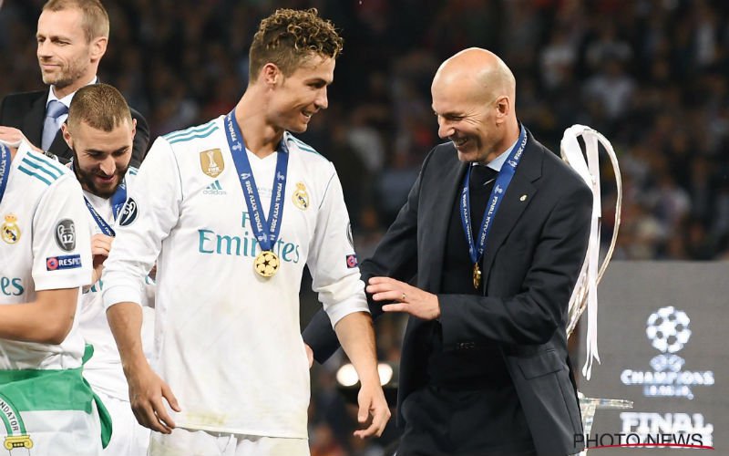 Zidane spreekt zich uit over 'vertrekwens' Cristiano Ronaldo