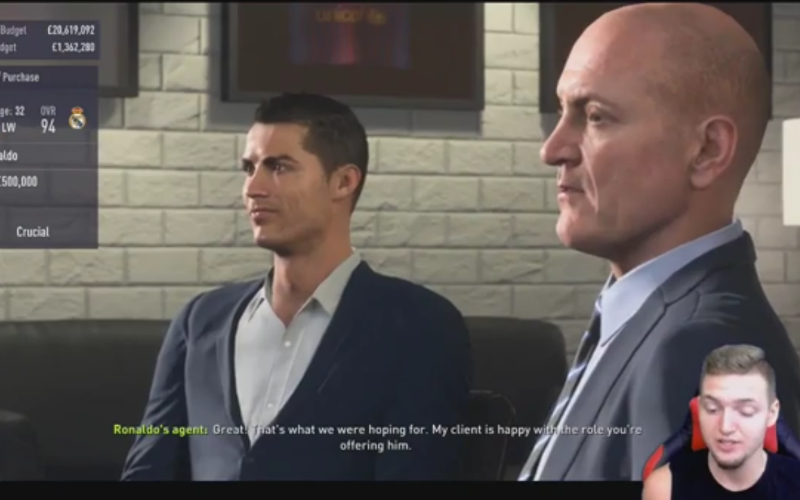 Dit gebeurt er in FIFA 18 als je Ronaldo koopt met... Barcelona (video)