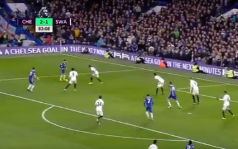 Chelsea-fans worden helemaal gek bij het zien van deze actie van Hazard (Video)