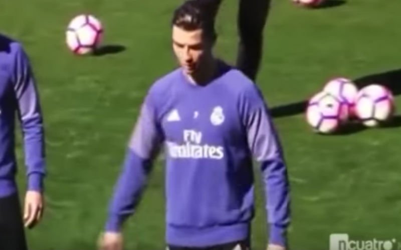 Fans van Real Madrid schrikken zich rot na wat ze hier van Ronaldo zien op training