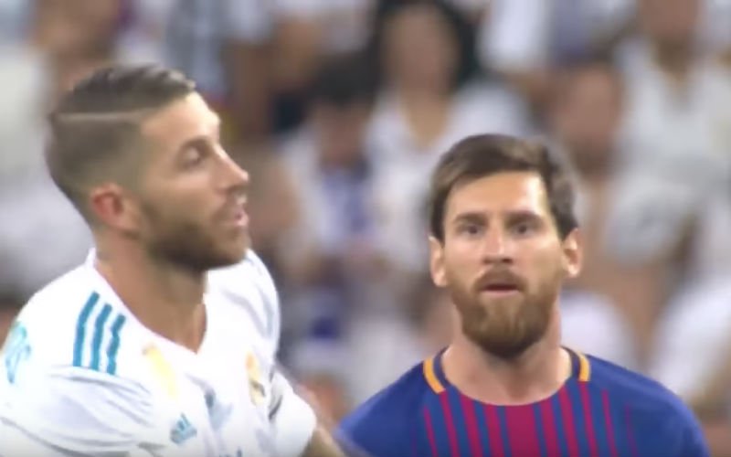 Onthuld: Woeste Messi zei dit tegen Ramos tijdens Super Cup (Video)