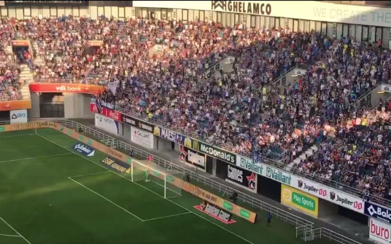 Schitterend wat Gent-fans hier doen tegen Anderlecht (Video)