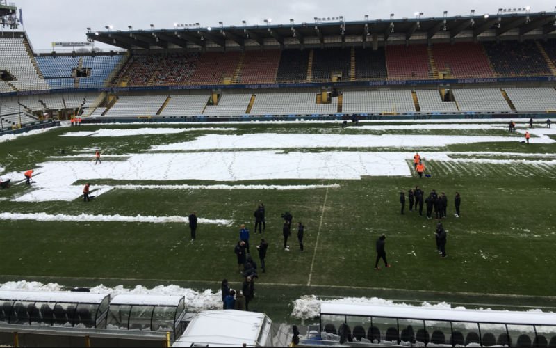 Problemen met veld van Club Brugge na de sneeuw