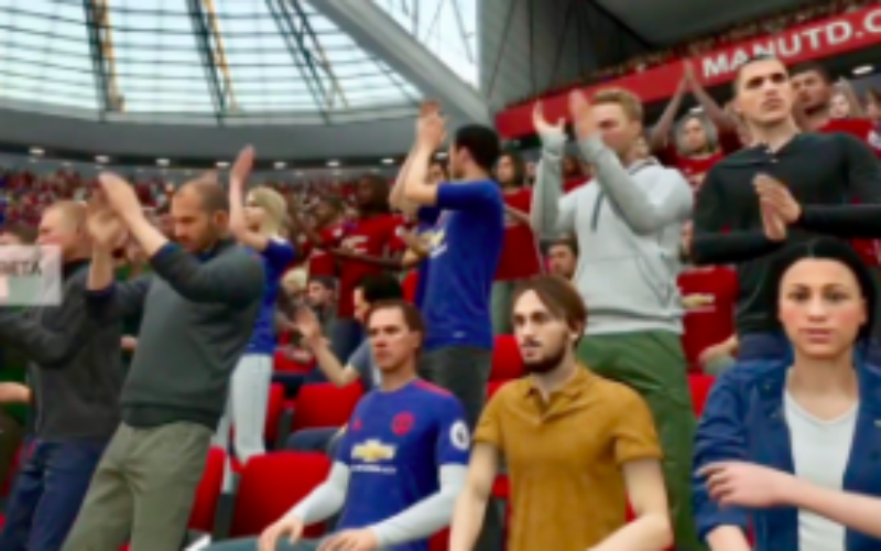 Man City-speler is op FIFA 18 ook fan in de tribune (Foto)