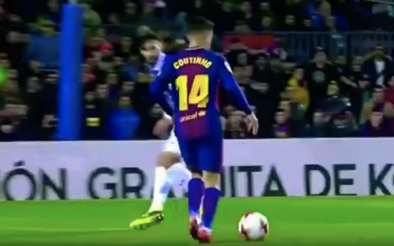 Coutinho pakt meteen uit met deze heerlijke beweging (Video)