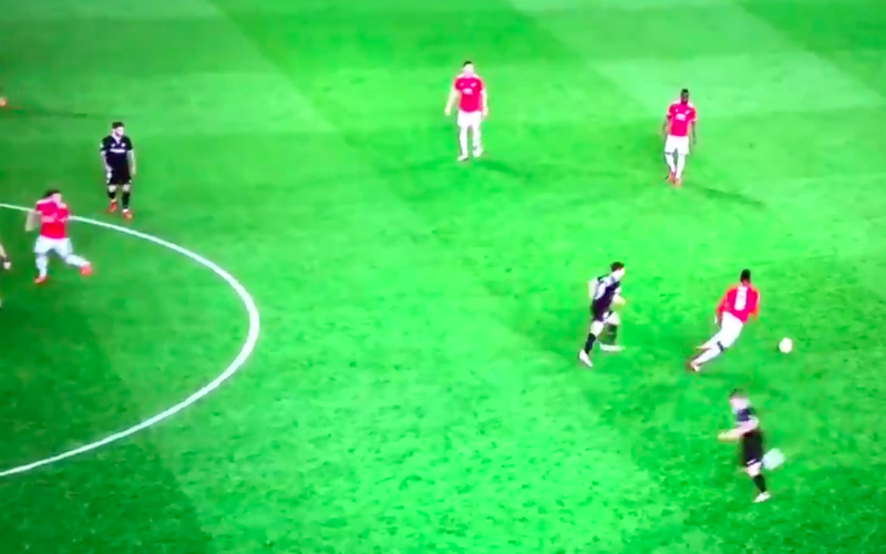 Niemand kan geloven wat Pogba hier deed tijdens match van Man Utd (Video)