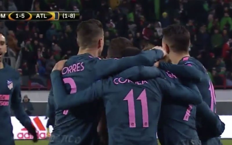 Griezmann scoort deze fantastische goal in Europa League (Video)