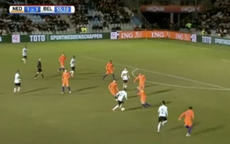 Ook Dion Cools pikt zijn doelpuntje mee tegen Nederland (Video)