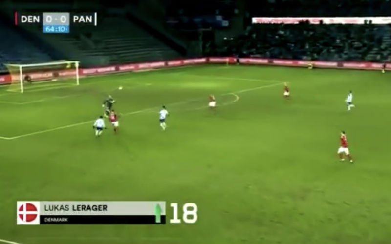 En dan doet Panama-speler Blas Perez plots dit met Deense doelman (Video)