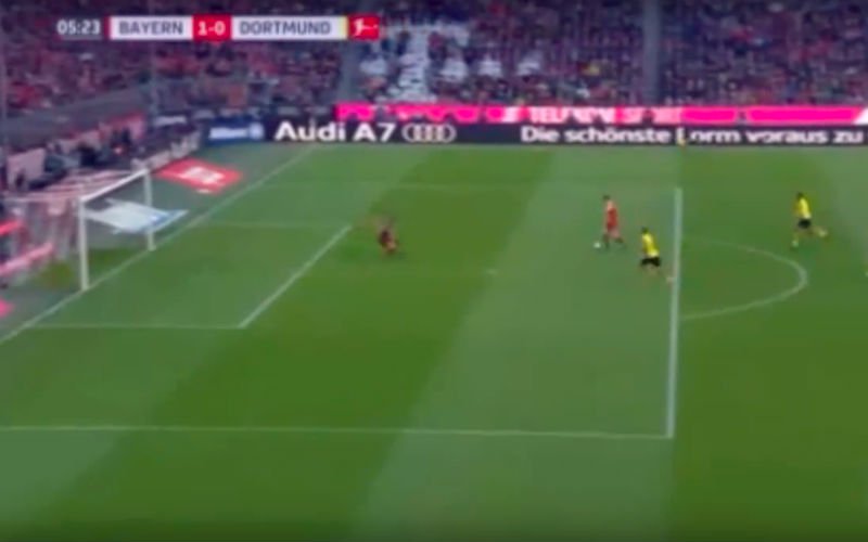Véél commotie om doelpunt van Bayern, je merkt meteen waarom (Video)