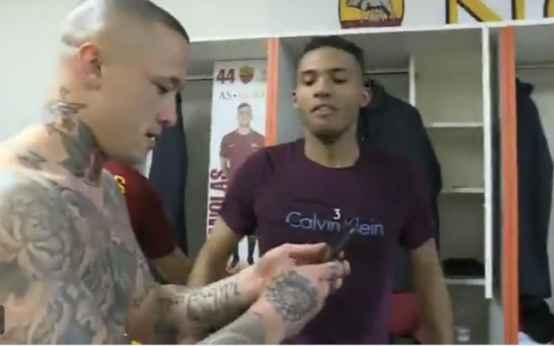 Nainggolan trekt feestje op gang in kleedkamer van AS Roma (Video)