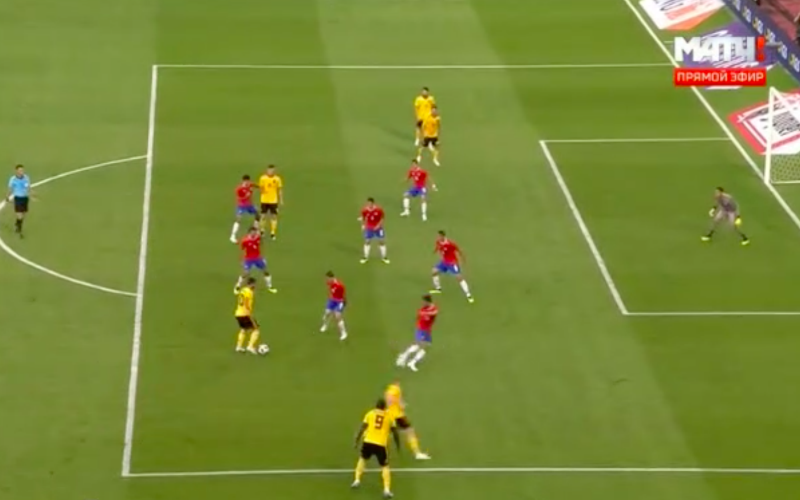 En dan doet Hazard plots dit tijdens België-Costa Rica (Video)