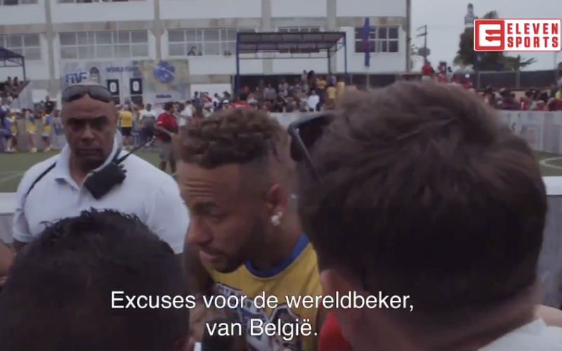 Reporter biedt Neymar excuses aan voor WK-uitschakeling, hij doet dan dit