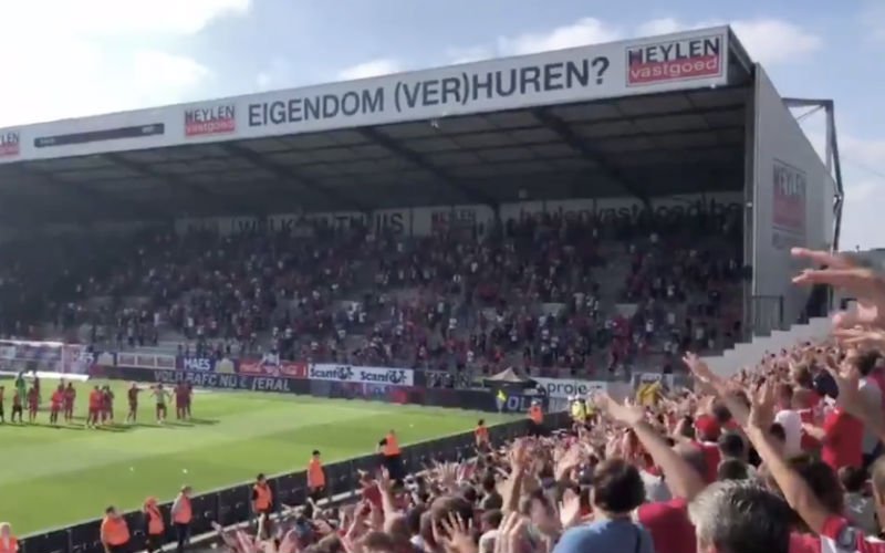 Antwerp-fans vieren gelijkspel tegen Club Brugge als een overwinning