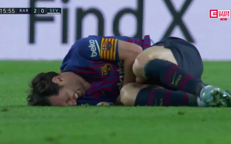 Barcelona schept duidelijkheid over vreselijke blessure van Messi (Video)