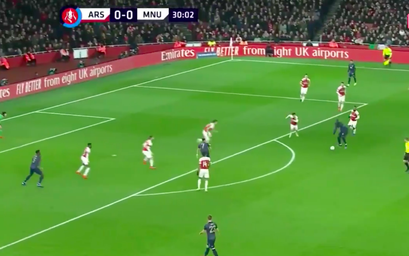 Romelu Lukaku pakt tegen Arsenal uit met briljante actie (VIDEO)