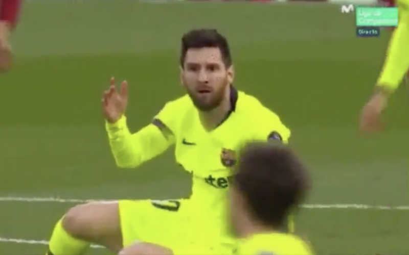 Niemand gelooft wat Messi hier meemaakte tijdens Liverpool-Barça (VIDEO)