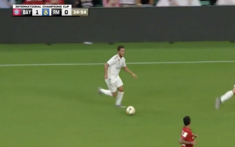 Eden Hazard pakt tijdens debuut bij Real uit met déze actie (VIDEO)