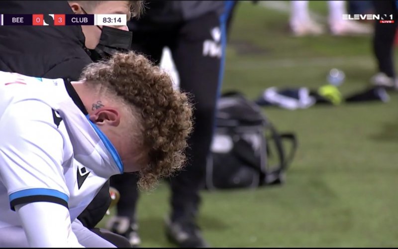 Noa Lang barst in tranen uit tijdens Beerschot-Club Brugge: 