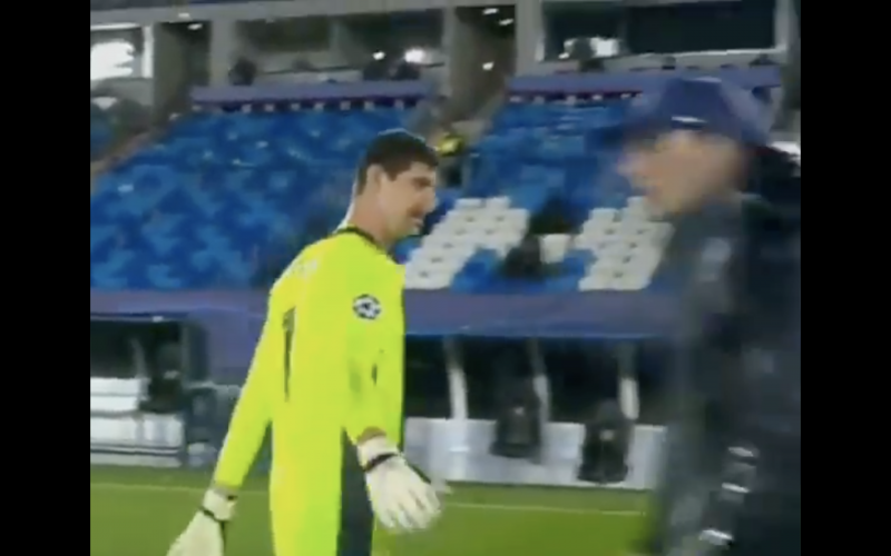 Beelden van vernedering Courtois na Real Madrid-Chelsea gaan viraal (VIDEO)