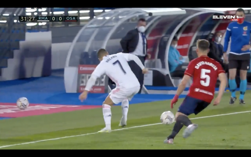 Eden Hazard doet bij Real Madrid heel Europa smullen met déze actie (VIDEO)
