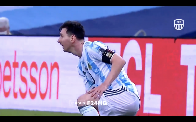 Déze beelden van Messi gaan de wereld rond: 