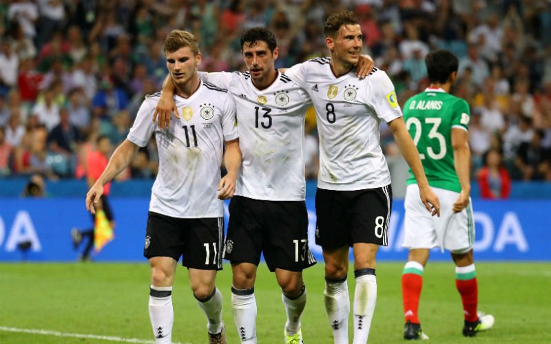 Duitsland start met indrukwekkende opstelling tegen Mexico