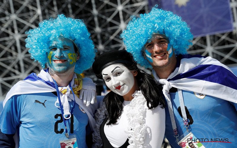 Er valt meteen iets zéér apart op bij de wedstrijd Egypte-Uruguay