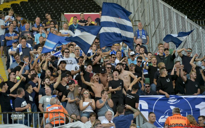 Gent-fans lachen Club Brugge keihard uit